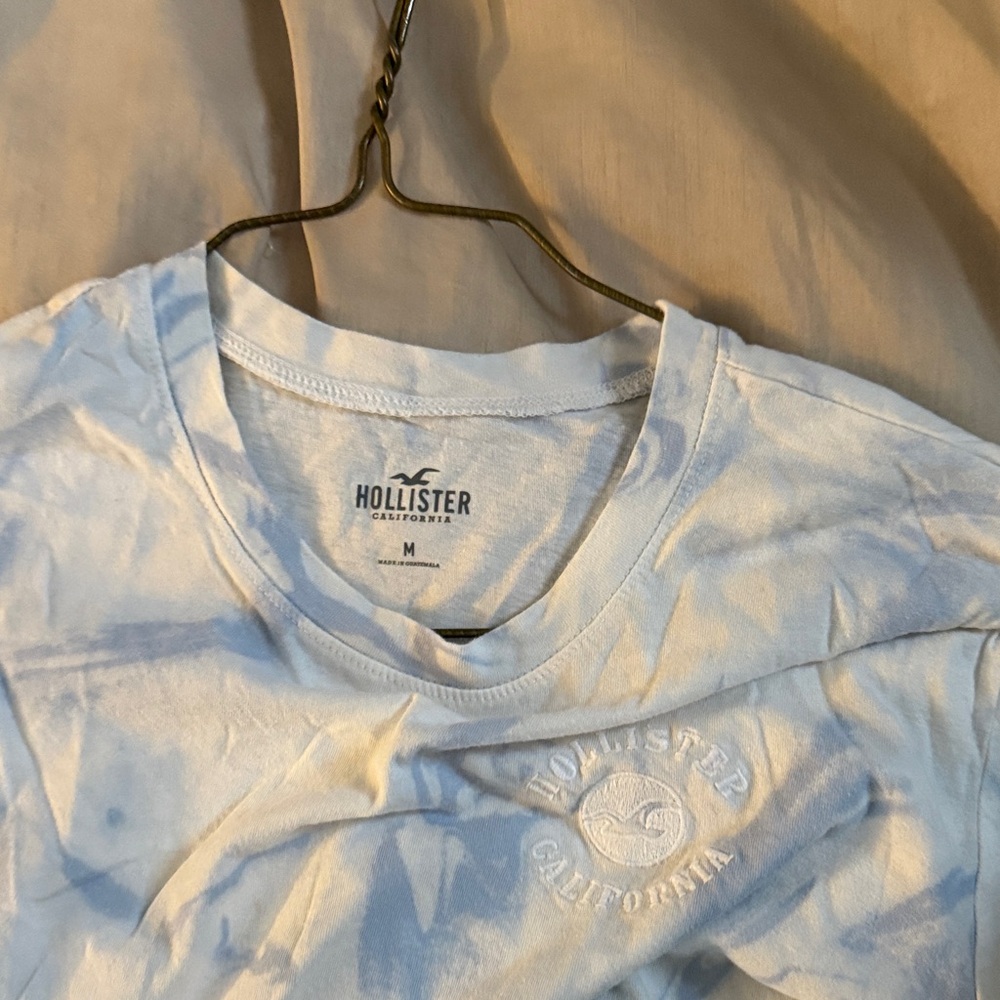 Hollister Light Blue Tie-Dye Tee